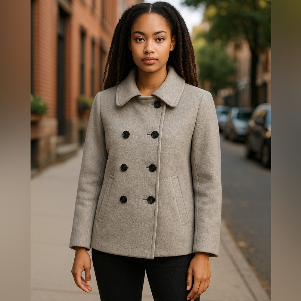Joe Fresh Women's Gray‎ Pea Coat
